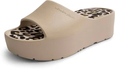 Lemon Jelly Women's Enyd Platform Sandals In Beige In Nude