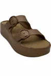Lemon Jelly Women's Gaia Sandal In Bronze Metal In Brown