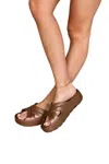 Lemon Jelly Women's Moony Sandal In Bronze In Gold
