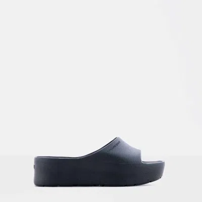 Lemon Jelly Women's One Strap Wedge Sandals In Black