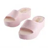 Lemon Jelly Women Sunny Open Toe Slides In Pink In Multi