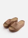 Lemon Jelly Women's Sunny Slides In Bronzo Metal In Animal Print