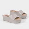 Lemon Jelly Women's Sunny Slides In Warm Gray In Multi