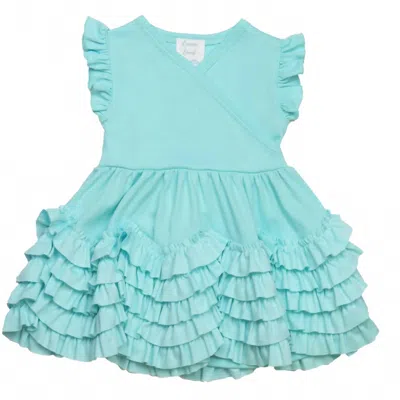 Lemon Loves Layette Kids' Baby And Toddlers Mia Dress In Blue Tint In Multi
