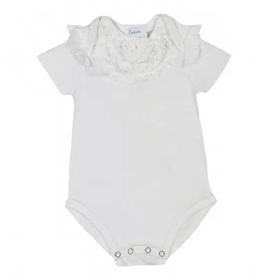 Lemon Loves Layette Kids' Baby Girls Alison Onesie In White