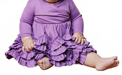 Lemon Loves Layette Kids' Baby Girls Jada Dress In Amethyst In Purple