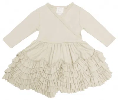 Lemon Loves Layette Kids' Baby Girls Jada Dress In Eggnog Beige In Neutral