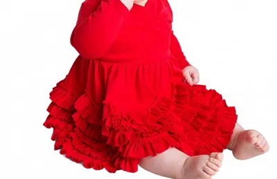 Lemon Loves Layette Kids' Baby Girls Jada Dress In True Red