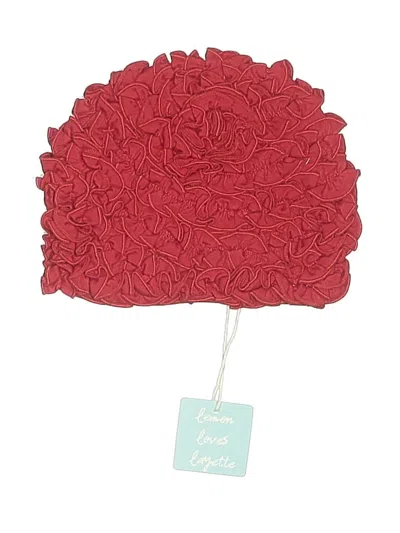 Pre-owned Lemon Loves Layette Kids' Beanie Hat In Red