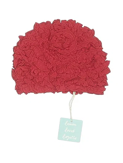 Pre-owned Lemon Loves Layette Kids' Beanie Hat In Red