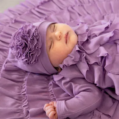Lemon Loves Layette Kids' Bijou Hat In Amethyst In Gold