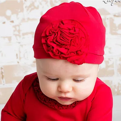Lemon Loves Layette Kids' Bijou Hat In True Red