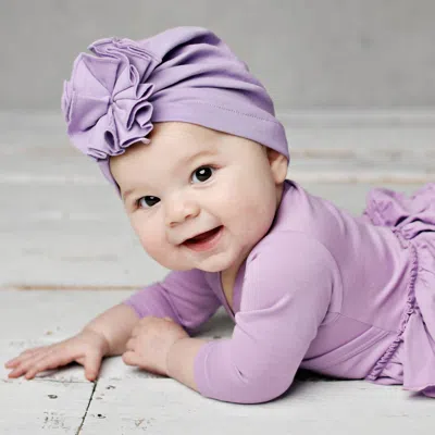 Lemon Loves Layette Babies' Bloom Hat In Sheer Lilac In Purple