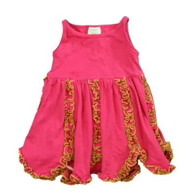 Pre-owned Lemon Loves Layette Kids' Girls Pink Dress