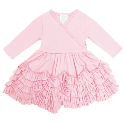 Lemon Loves Layette Kids' Newborns And Baby Girls Jada Dress In Pink In Multi