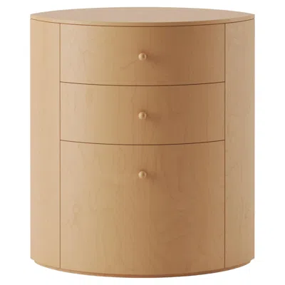 Pre-owned Lemon Observer Nightstand Natural Birch Designed By Yaniv Chen Made In Portugal In Brown