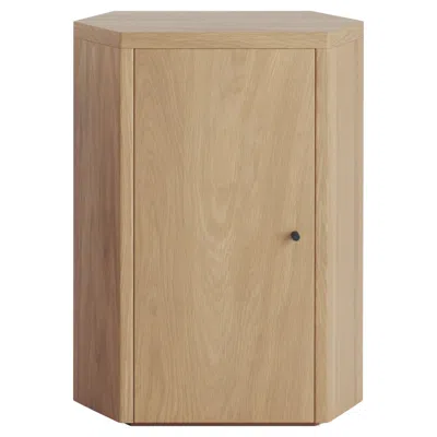 Pre-owned Lemon Park Night Stand Single Left Unit In Oak By Yaniv Chen For  In Brown