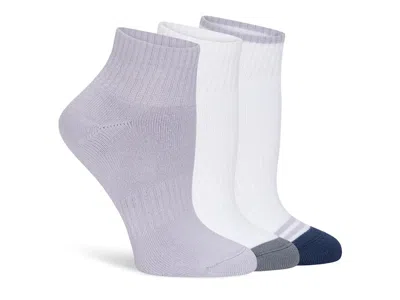 Lemon Powder Cush Quarter Ankle Socks 3 Pack In Multicolor