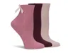 Lemon Powder Girly Crew Socks 3 Pack In Multi