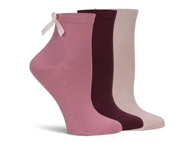 Lemon Powder Girly Crew Socks 3 Pack In Multi