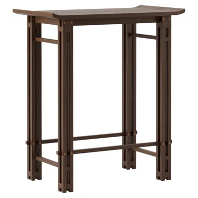Pre-owned Lemon Su Hall Table In Solid Wenge With Cherry Tenons By  In Brown