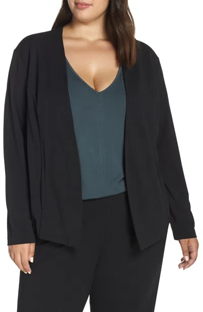 Lemon Tart Jax Collarless Blazer In Black