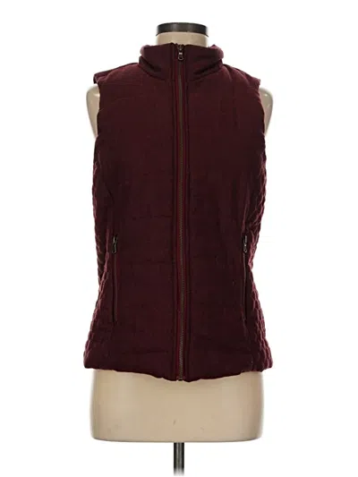 Pre-owned Lemon Tart Vest In Burgundy