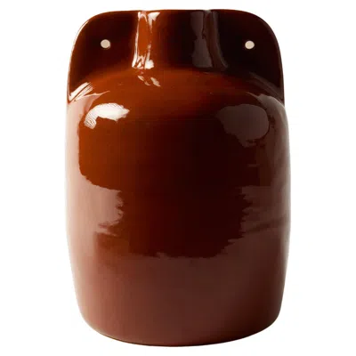 Pre-owned Lemon Vessel 07 In Smooth Stoneware Clay. Handmade By Jade Paton For  In Green