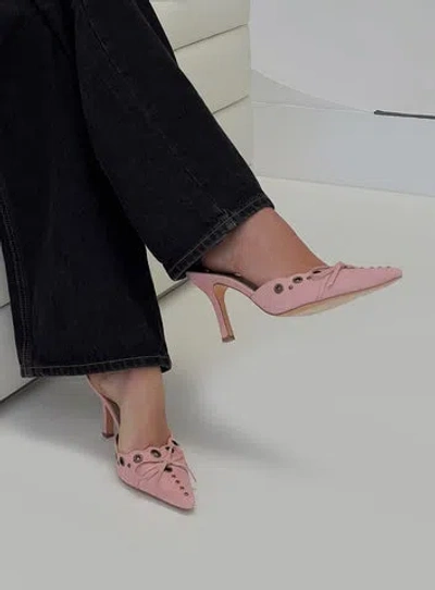 Lemonade Charisma Pointed Toe Heels In Dusty Pink