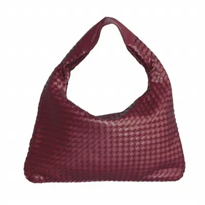 Lemonbella Donna Woven In Burgundy In White