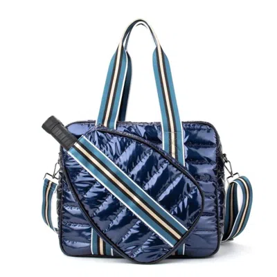 Lemonbella Judy Pickleball Tote Bag In Smashing Slate In Blue