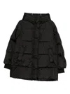 Lempelius Quilted Funnel Jacket In Black