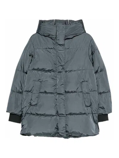 Lempelius Anu Midi Down Jacket In Gray