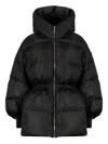 Lempelius Aza Hooded Coat In Black
