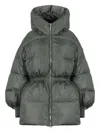 Lempelius Aza Hooded Down Jacket In Green