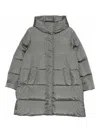 Lempelius Nev Nylon Down Jacket In Gray
