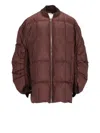 Lempelius Down Jacket In Brown