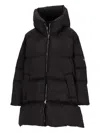 Lempelius Hooded Down Coat In Black