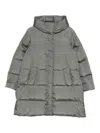 Lempelius Nev Nylon Down Jacket In Gray