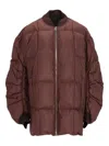 Lempelius Quilted Down Jacket In Brown