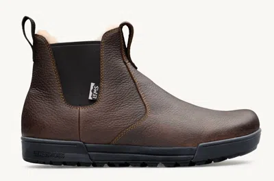 Lems Shoes Women's Tuff Waterproof Chelsea Boot In Dark Roast In Brown