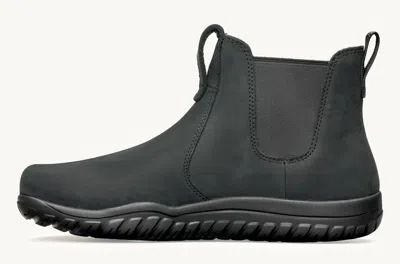 Lems Shoes Women's Waterproof Chelsea Boot In Obsidian In Black