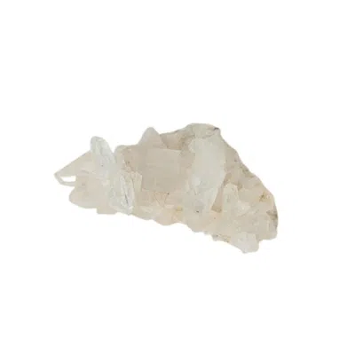Lemuria Store Neutrals Clear Quartz Natural Cluster In Green