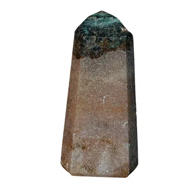 Lemuria Store Pink Amethyst With Green Jasper In Green/orange/pink