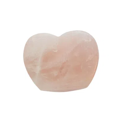 Lemuria Store Pink / Purple Rose Quartz Large Heart In Pink/purple