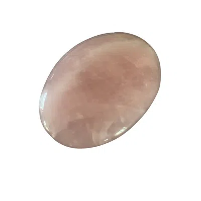 Lemuria Store Pink / Purple Rose Quartz Palm Stone In Pink/purple