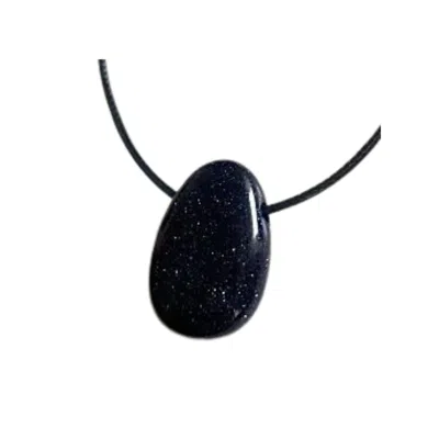 Lemuria Store Women's Blue Sandstone Pendant Necklace