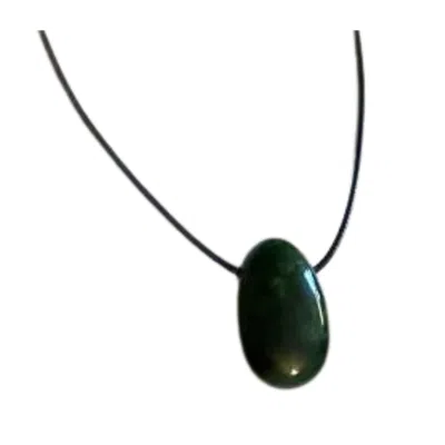 Lemuria Store Women's Green Jade Pendant Necklace