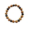 Lemuria Store Women's Neutrals / Black Black Onyx Palo Santo Bracelet In Black