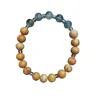 Lemuria Store Women's Neutrals Prehnite Palo Santo Bracelet In Green